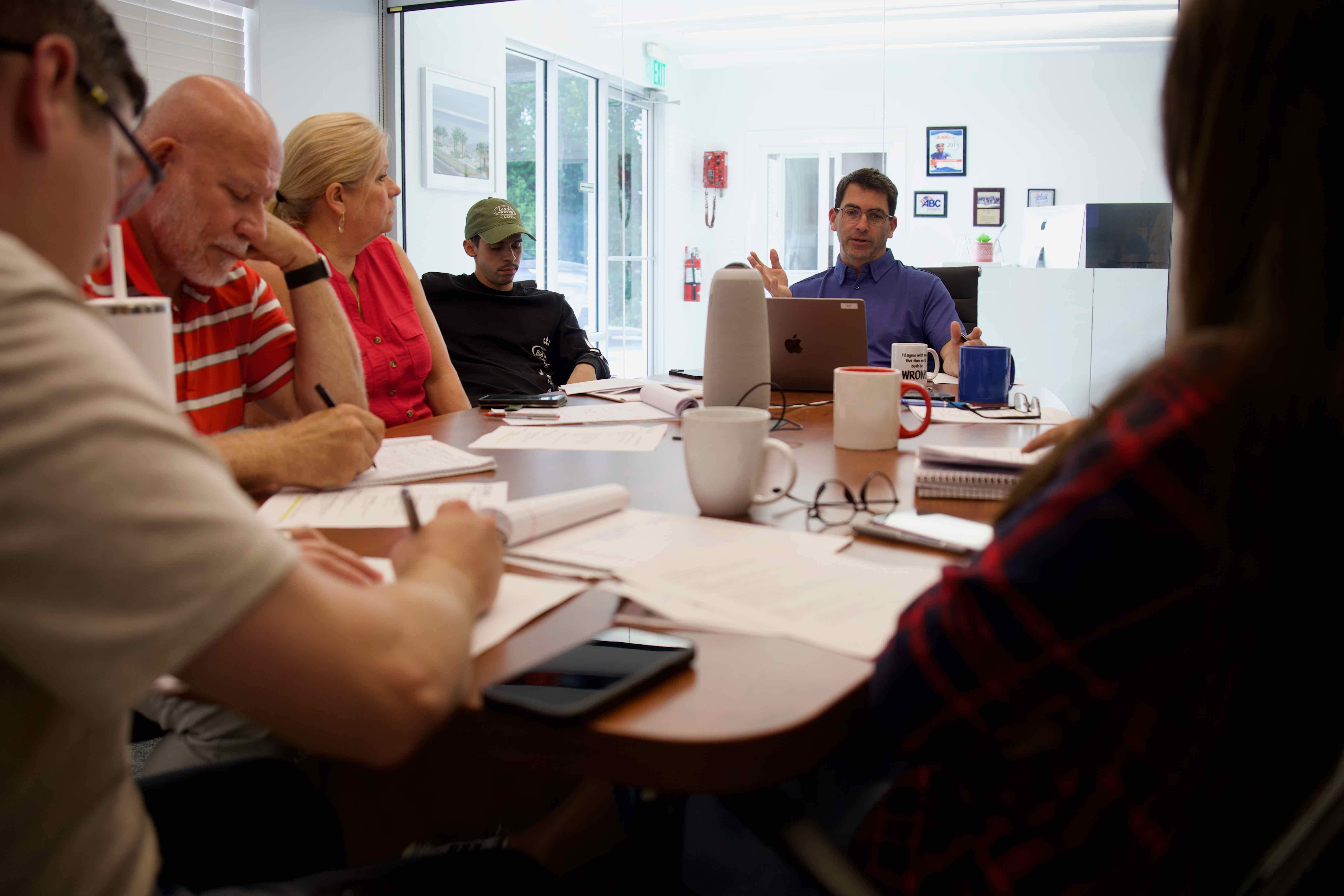 Joe's family in the early days of the company